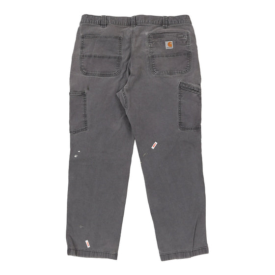 Vintage grey Carhartt Carpenter Trousers - mens 35" waist