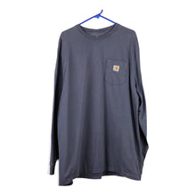  Vintage blue Carhartt Long Sleeve T-Shirt - mens x-large