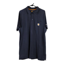  Vintage blue Carhartt Polo Shirt - mens x-small