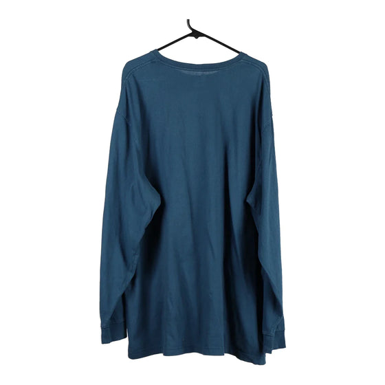 Vintage blue Carhartt Long Sleeve T-Shirt - mens xx-large