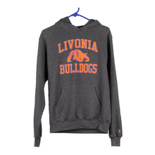  Vintage grey Livonia Bulldogs Champion Hoodie - womens small