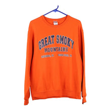  Vintage orange Grey Smoky Mountains Jerzees Sweatshirt - mens medium