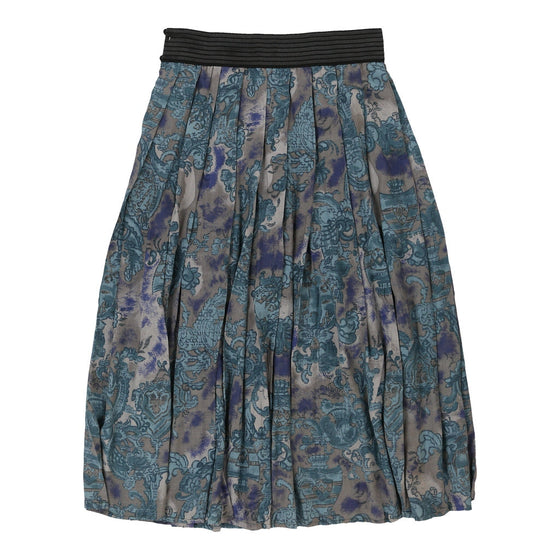 Vintage blue Unbranded Midi Skirt - womens 28" waist