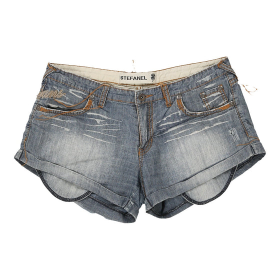 Vintage blue Stefanel Denim Shorts - womens 33" waist