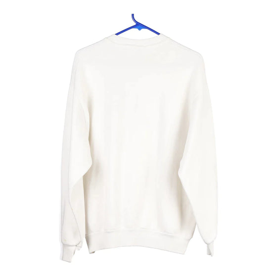 Vintage white Jerzees Sweatshirt - womens large