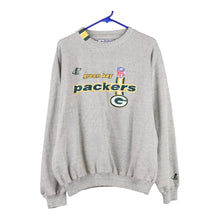  Vintage grey Green Bay Packers Logo Athletics Sweatshirt - mens large
