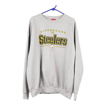  Vintage grey Pittsburgh Steelers Nfl Sweatshirt - mens x-large