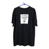 Vintage black Jerzees T-Shirt - mens x-large