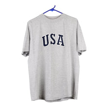  Vintage grey Usa Intex T-Shirt - womens large
