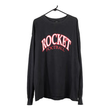  Vintage black Rockey Football Unbranded Long Sleeve T-Shirt - mens x-large
