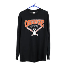 Vintage black Orange Baseball Jerzees Long Sleeve T-Shirt - mens large