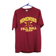  Vintage red Homewood Fall Ball 2009 Russell Athletic T-Shirt - mens medium