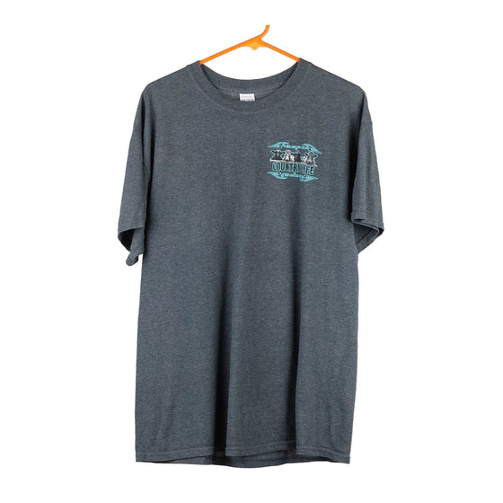 Vintage grey Gildan T-Shirt - mens large