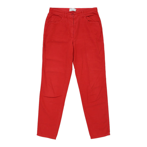 Vintage red Benetton Jeans - womens 30" waist