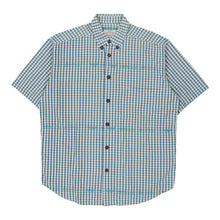  Vintage blue Armani Short Sleeve Shirt - mens medium