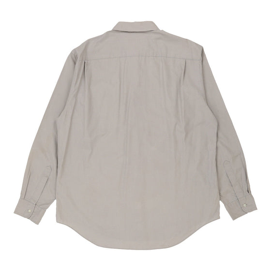 Vintage grey Yves Saint Laurent Shirt - mens x-large