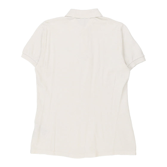 Vintage white Benetton Polo Shirt - womens large