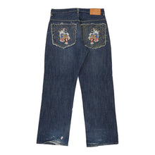 Vintage blue Stone Touch Jeans - mens 34" waist