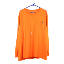  Vintage orange Dickies Long Sleeve T-Shirt - mens x-large