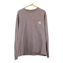  Vintage grey Carhartt Long Sleeve T-Shirt - mens medium