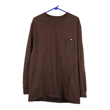  Vintage brown Dickies Long Sleeve T-Shirt - mens medium