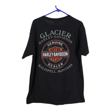  Vintage black Kalispell, Montana Harley Davidson T-Shirt - mens large