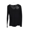 Vintage black London Ontario, Canada Harley Davidson Long Sleeve T-Shirt - womens medium