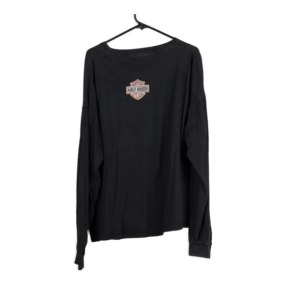 Vintage black Harley Davidson Long Sleeve T-Shirt - mens x-large