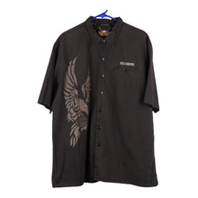  Vintage grey Harley Davidson Short Sleeve Shirt - mens x-large