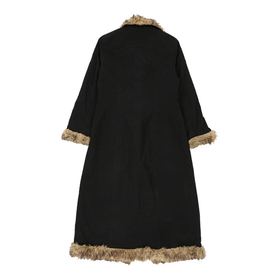 Vintage black Anne Klein Afghan Coat - mens small