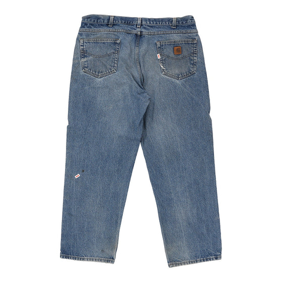 Vintage blue Heavily Worn Carhartt Jeans - mens 40" waist
