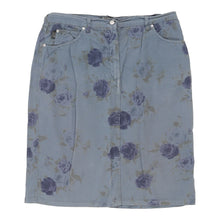  Vintage blue Les Copains Mini Skirt - womens 32" waist