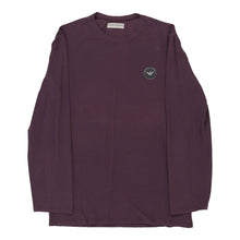  Vintage purple Emporio Armani Long Sleeve T-Shirt - womens x-large
