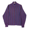 Vintage purple Pierre Cardin Collarless Shirt - womens large