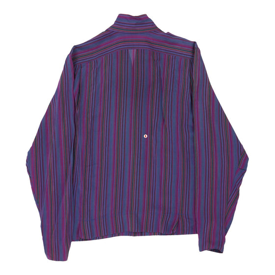Vintage purple Pierre Cardin Collarless Shirt - womens large