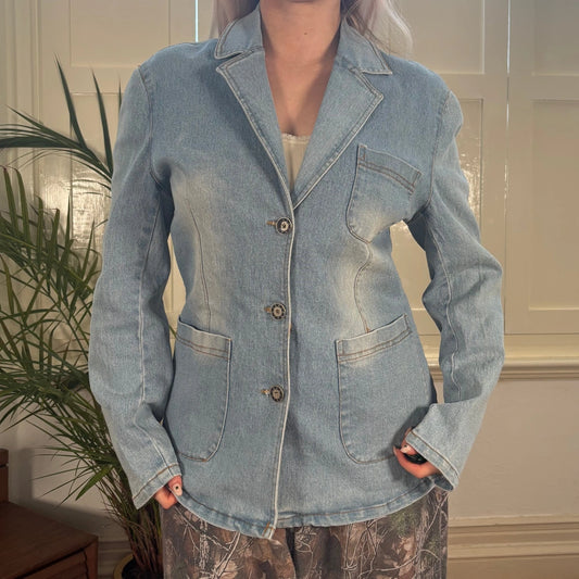Vintage blue Bangjuji Denim Jacket - womens medium