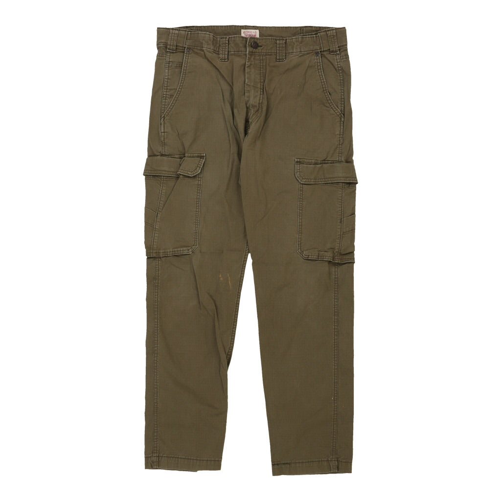 Levis Cargo Trousers - 34W 29L Green Cotton – Thrifted.com