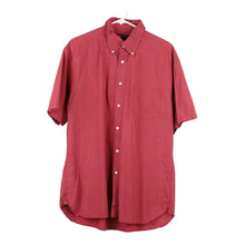  Vintage red Tommy Hilfiger Short Sleeve Shirt - mens large