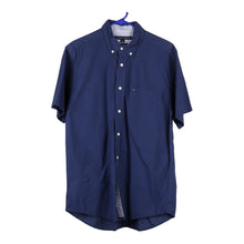 Vintage navy Tommy Hilfiger Short Sleeve Shirt - mens medium
