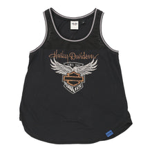  Vintage black Harley Davidson Vest - womens medium