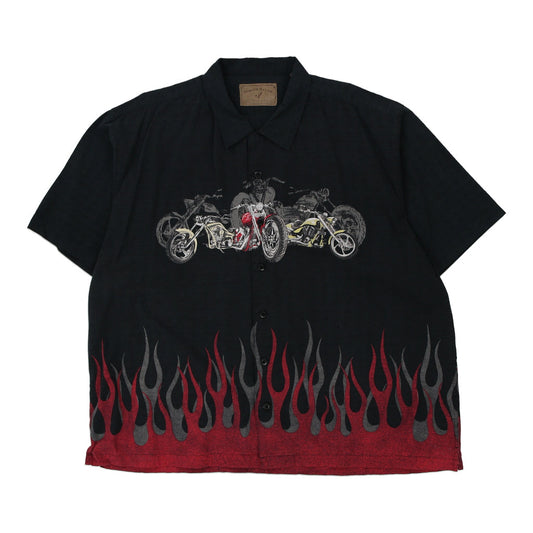 Vintage black North River Short Sleeve Shirt - mens xx-large