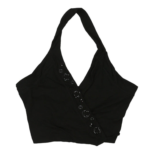 Vintage black Blugirl Blumarine Halterneck Top - womens small