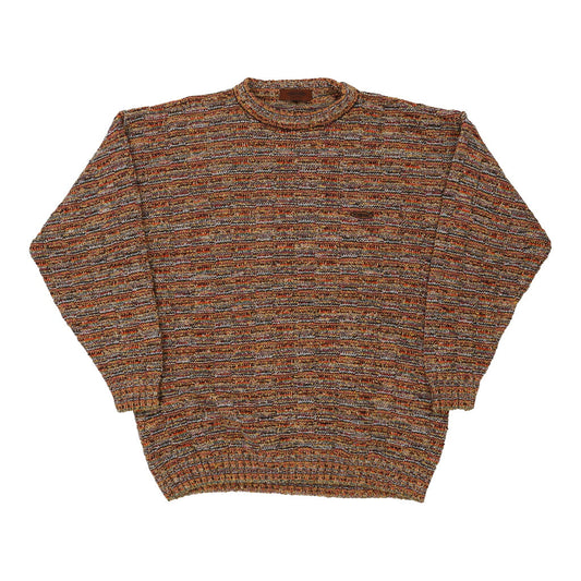 Vintage Made in Italy Missoni Jumper - 2XL Orange Acrylic Blend
