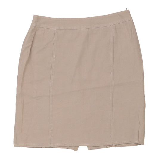 Vintage Blumarine Mini Skirt - 28W UK 8 Beige Viscose Blend