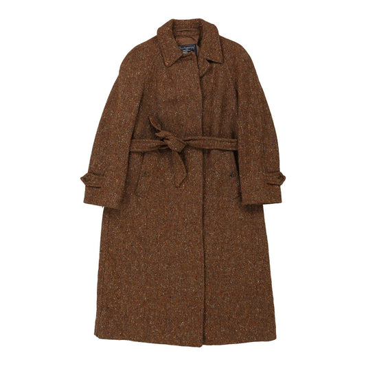 Vintage Burberry Trench Coat - Medium Brown Wool