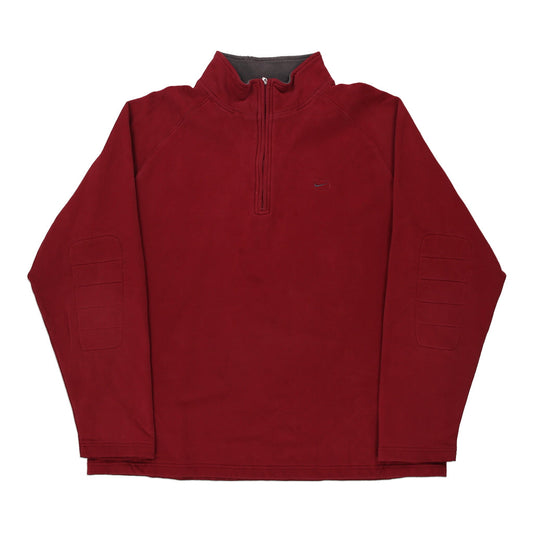 Vintage red Nike 1/4 Zip - mens x-large
