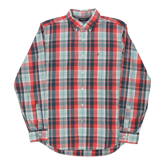 Vintage Nautica Checked Shirt - Large Multicoloured Cotton