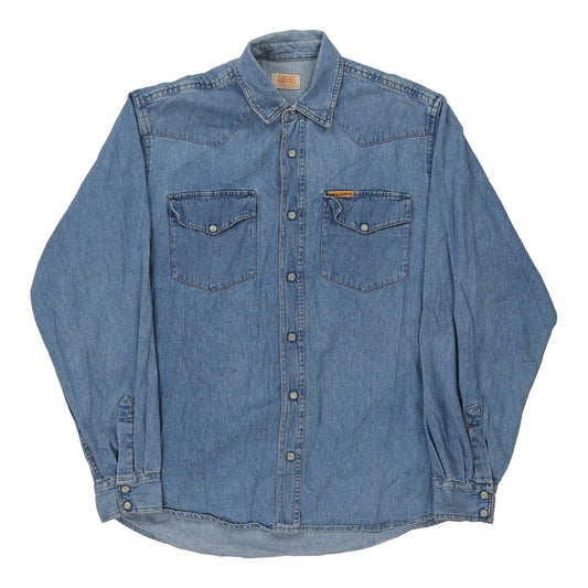 Vintage blue Rica Lewis Denim Shirt - mens medium