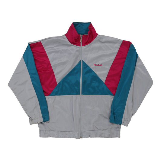Vintage block colour Reebok Track Jacket - mens medium