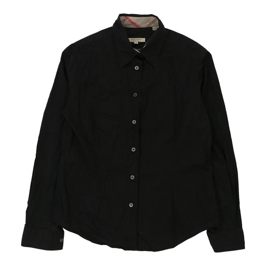 Vintage black Burberry London Shirt - womens small